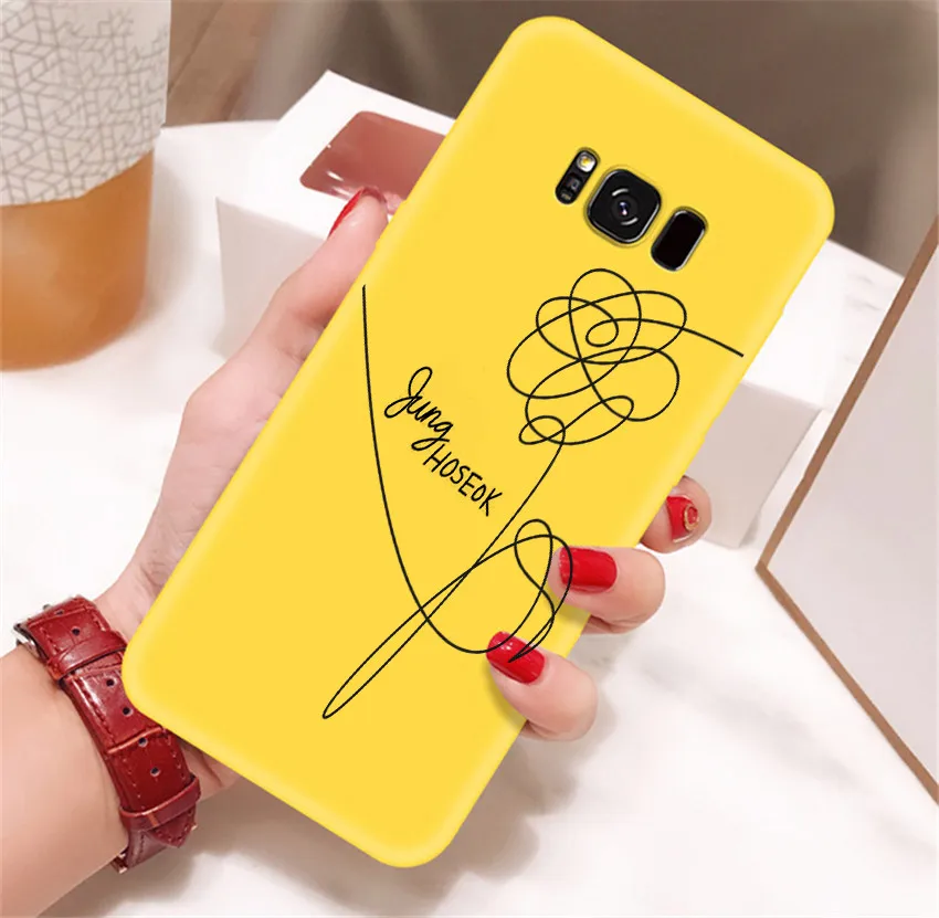 Kpop чехол для телефона мягкий силиконовый карамельный цвет чехол для samsung Galaxy s8 s9 plus s10 plus s10e lite note 9