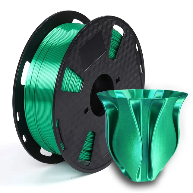 Filamento PLA verde giada seta 1.75mm filamento stampante 3d 1kg /500g/250g  lucentezza setosa materiali per stampa penna 3d Pla liscio lucido -  AliExpress