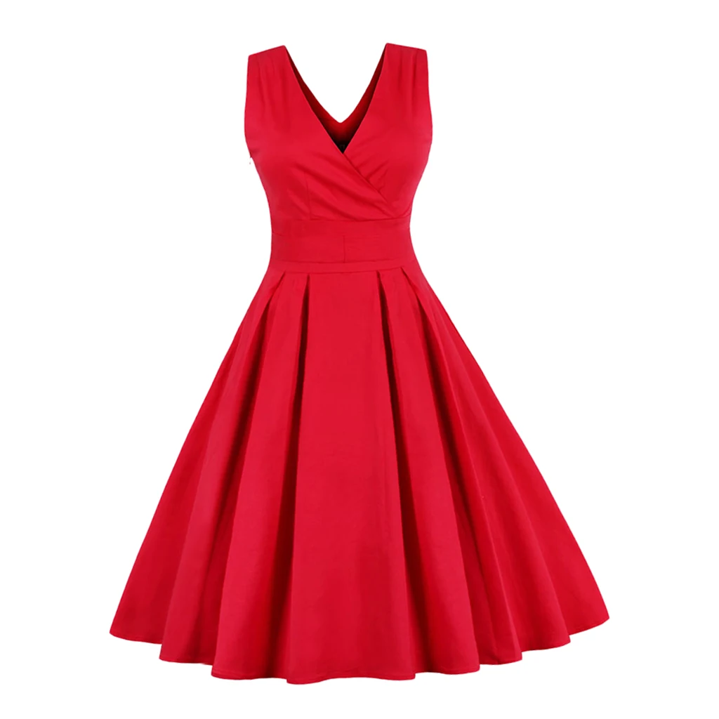 midi length swing dresses