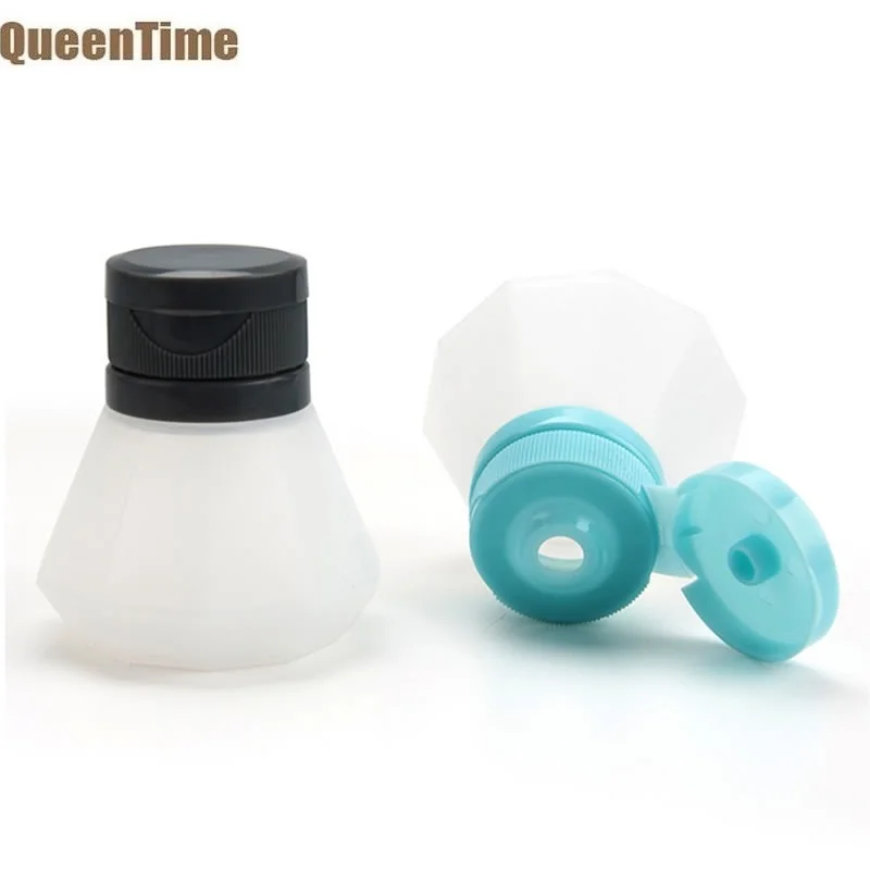 

QueenTime Silicone Squeeze Bottle Ketchup Salad Condiment Dispenser Sauce Oil Storage Container Herb Spice Tools Kitchen Gadgets