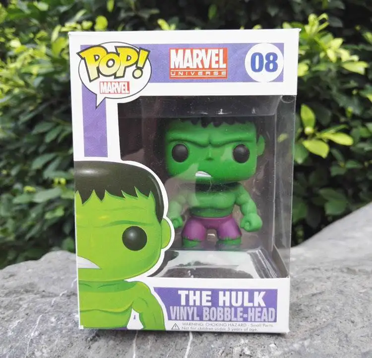 FUNKO POP Мстители одежда «Супергерои» Халк фигурки Фильм Винил движущиеся и игрушечные фигурки игрушки Фигурки Коллекционная модель игрушка для детей