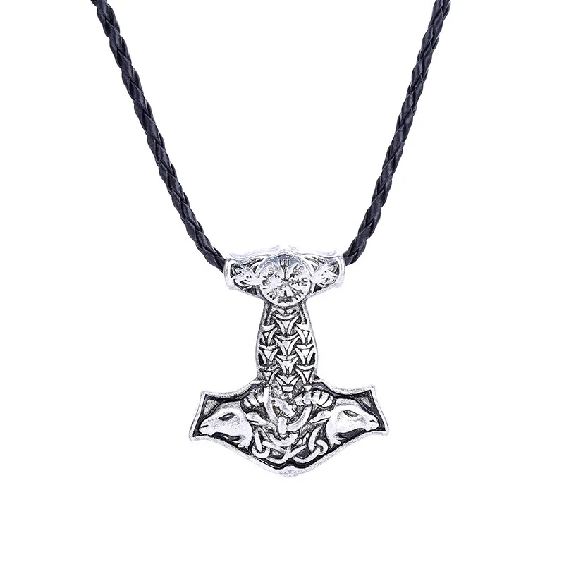 

New Style Northern European-Style Pirate Vikings Charm Alloy Necklace Goat Thor Pendant Original Animal Necklace Europe And Amer