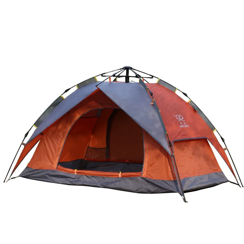 1-2 человека автоматические палатки для кемпинга водонепроницаемый двухслойный Открытый Туризм пикника большой семейный тент 230x160x130 см