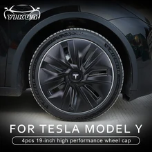 4 Stuks Voor Tesla Model Y Wiel Cap Originele Auto Vervanging Wieldop 19-Inch Auto Wieldop Wieldop Modely 2021 Wiel Cap Kit
