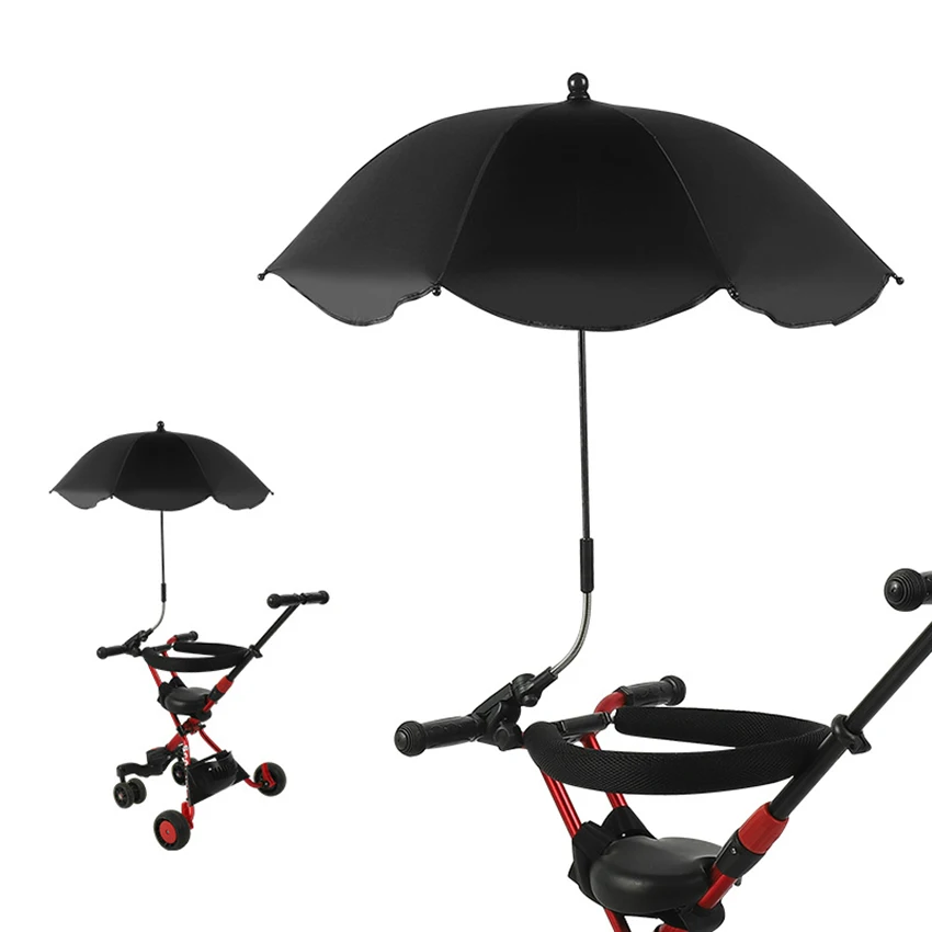 SPF 50+ Adjustable Umbrella, Clamp Umbrella Bent Freely With UV Protection, Beach Chair Umbrella For Stroller sombrilla playa 