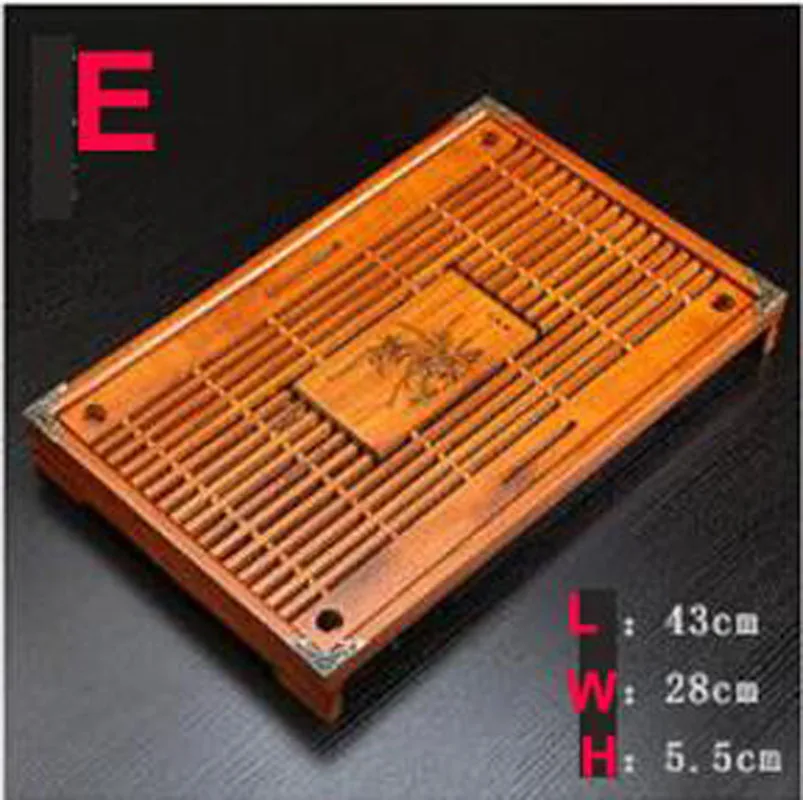 Твердый деревянный поднос для чая дренажный набор хранения воды кунг фу чайный