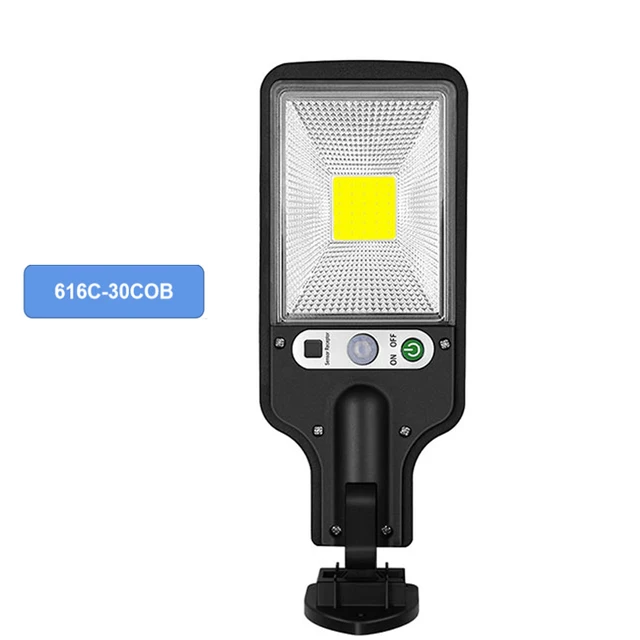 LED Solar Street Lights COB+SMD Outdoor Solar Lamp With 3 Light Mode Waterproof Motion Sensor Security Lighting for Garden Patio 616-C