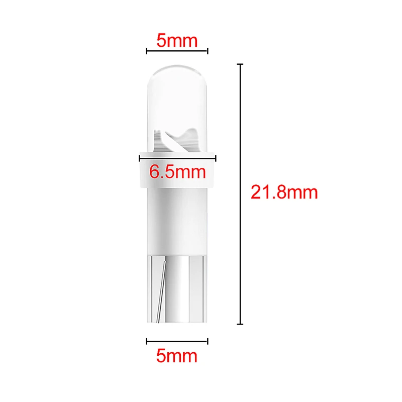 10x T5 B8.5 светодиодный Автомобильный светодиодный s интерьерная лампа приборной панели датчик прибора Авто клиновидные боковые светильник лампочка 12V