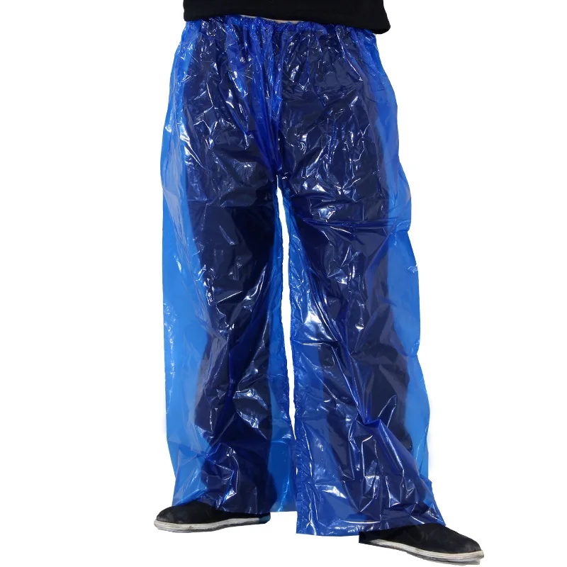 4pcs/set Travel Disposable Rain Pants Thicken Outdoor Rainproof Mountain Camping Adult Hiking Men Long Rain Pants Travel 6 Silk hiking pants