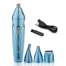 4 в 1 перезаряжаемый триммер для волос электрический мужской ушной нос бровь борода Набор для бритья инструмент T4MB