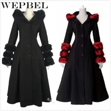 WEPBEL женские шерстяные смеси с капюшоном тонкая верхняя одежда осень зима длинный рукав однобортный пуговица Повседневная модная теплая