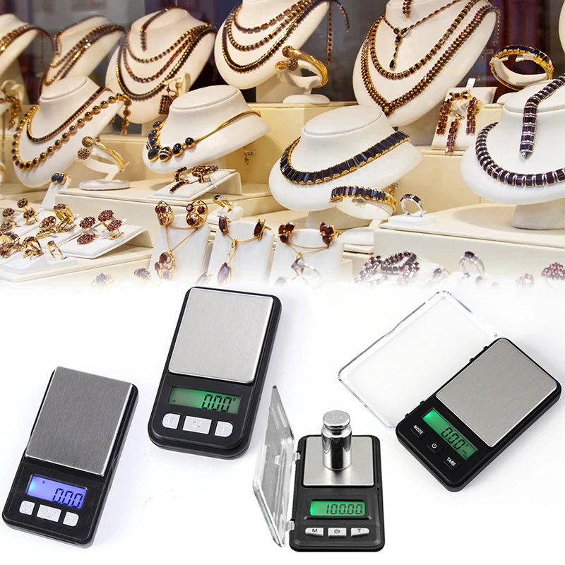 

LCD 0.01g/0.1g Jewelry Balance Scale for Gold Sterling Diamond Gram pocket digital Scales weighting scale Electronic