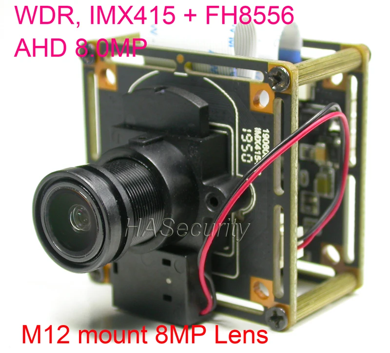 Модуль платы камеры видеонаблюдения Sony IMX415 CMOS 8 Мп 1/2 к/с FH8556 + кабель OSD объектив