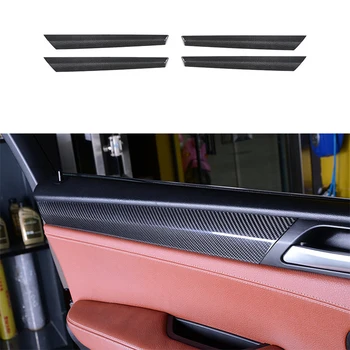 

car accessories 100% Real Carbon Fiber Interior Door Stripe Dec Cover Trim 4PCS For BMW X3 F25 2011-2014 & X4 F26 2015-2017