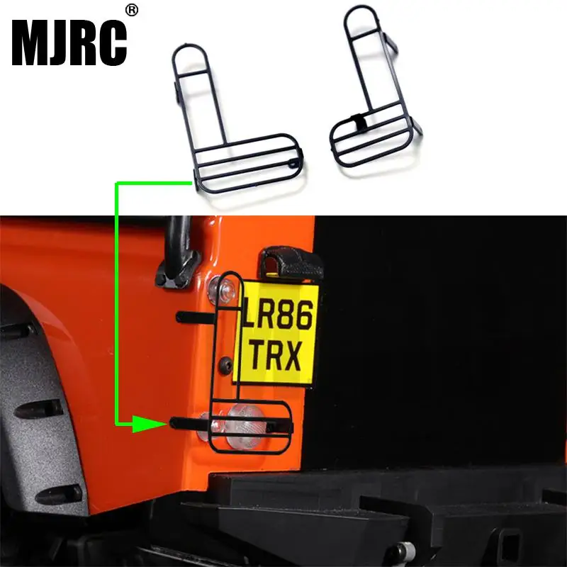 

1 Pair Metal Protective Lampshade For 1/10 Rc Crawler Car Defender Traxxas Trx4 Rear Lampshade Reversing Lamp Protection Cover