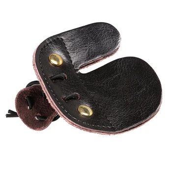 

PU Leather Archery Finger Tab for Hunting Bow Archery Finger Protector