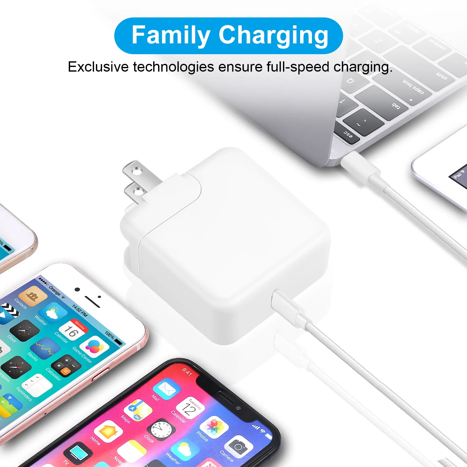 TYPE-C PD зарядное устройство 18W30W подходит для MAC BOOK XPS13 iPhone 11UL60950 отчет