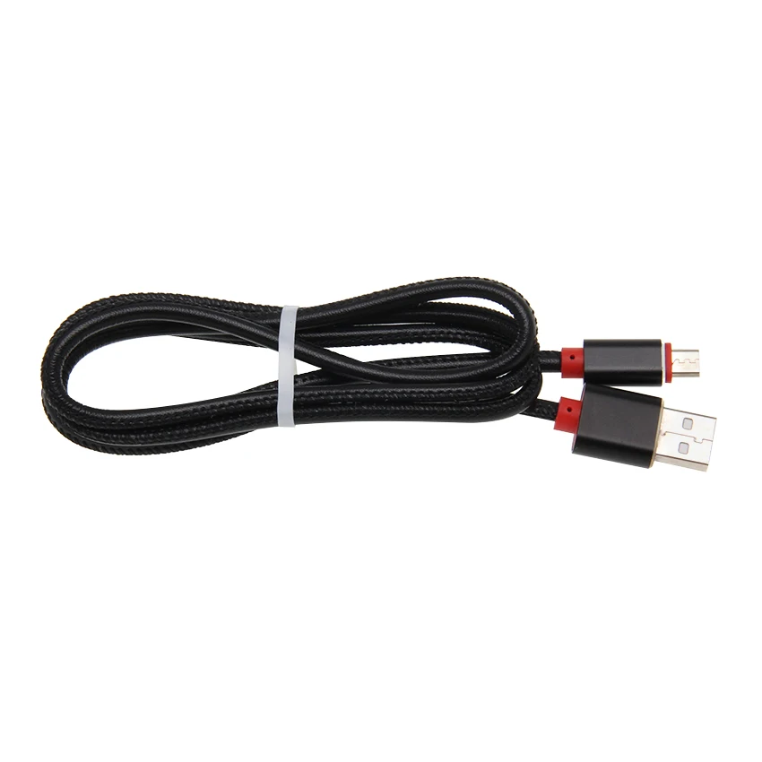 USB 케이블 가죽 빠른 충전 아이폰 XS 맥스 화웨이 삼성 안드로이드 마이크로 USB 유형 C 케이블 데이터 충전기 케이블 1000 개/몫