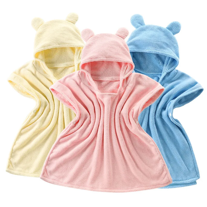 Baby Bath Towel Boy Girl Child Cartoon Cape Children Bathrobe Hooded Newborn Super Soft | Мать и ребенок