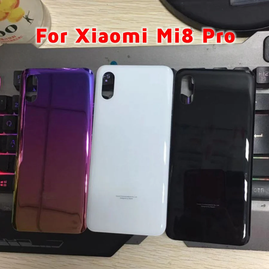 Заднее стекло для Xiaomi Mi 8 задняя крышка батарейного отсека Mi8 Pro 8SE задний