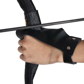 

Hand Protective Archery Supply Protective Glove Gear Finger Hand Guard For Recurve Bow Durable Protector