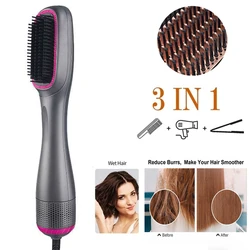 3 In 1 Hair Dryer Brush One Step Hair Dryer For Hair Hot Air Brush Blow Dryer Travel Blower Drier Hot Comb Hairdryer Hairbrush
