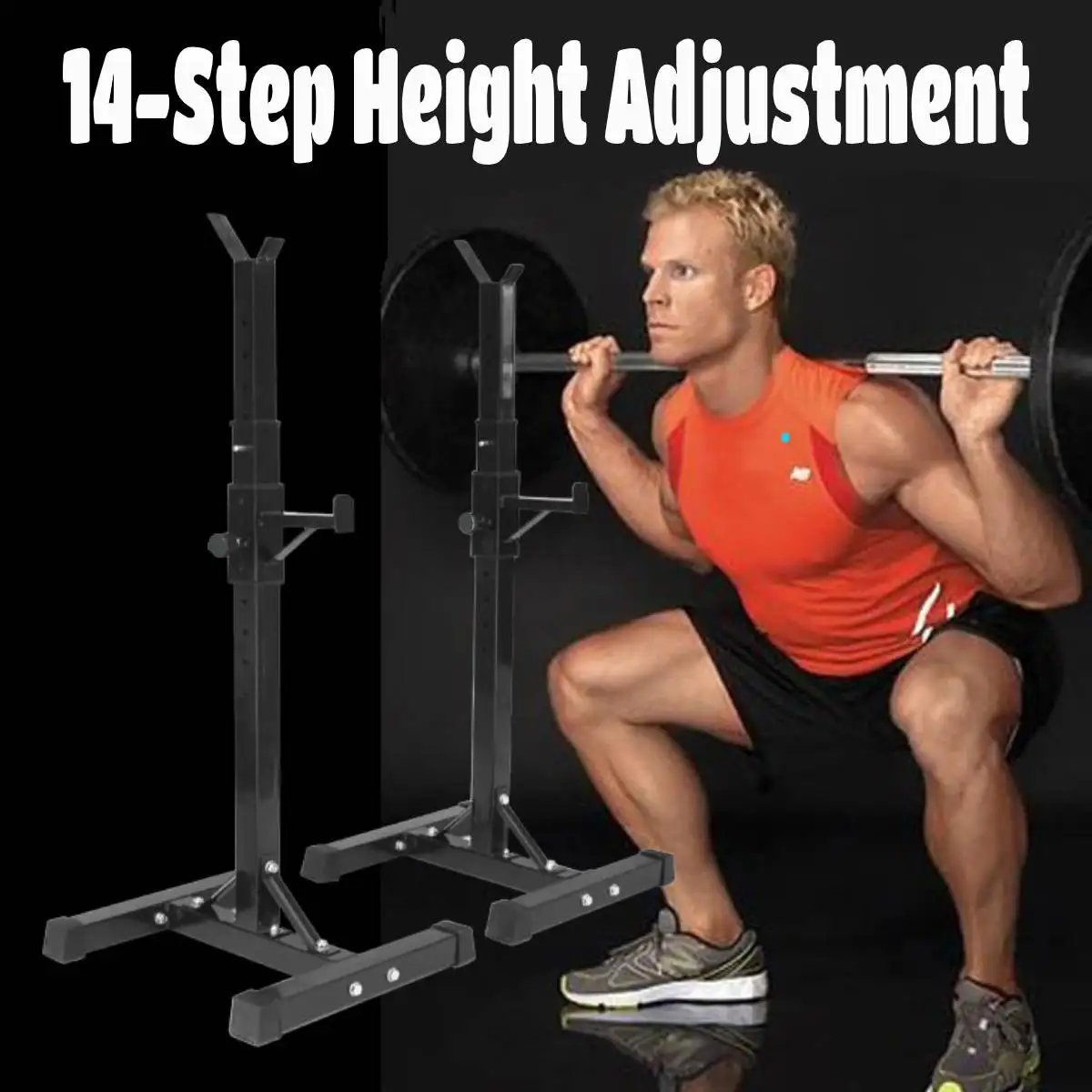 Supporto Squat Regolabile Di Alta Qualità Bilanciere Diviso Bilanciere Squat Telaio Del Corpo Sollevamento Pesi Bilanciere Rack Attrezzature Per Il Fi