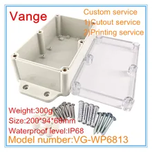 1 шт./лот хорошее качество IP68 водонепроницаемый сертификат ABS пластиковый корпус коробка для распределительной коробки под водой 200*94*66 мм
