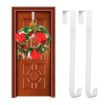 

High Qulity 15-Inch Metal Wreath Hanger Over The Door Hooks Christmas Garland Holders Creative Furniture