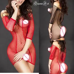 Ажурные рукава сексуальное женское белье в стиле «Baby Doll» Тедди латексный Кот платье с открытыми плечами юбка Coty длинное сексуальное платье