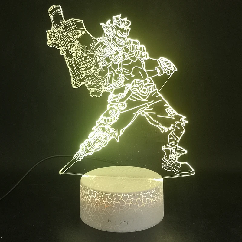 Игровой Overwatch Hero Junkrat 3D лампа многоцветный с пультом дистанционного управления