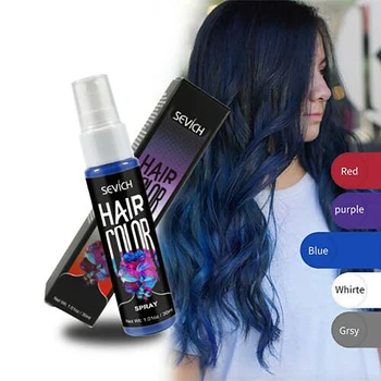 

Sevich Hair Color Spray Disposable Instant Hair Color Dye 5 Color Temporary Liquid Spray Unisex Hair Dye Tint Hair Styling TSLM1
