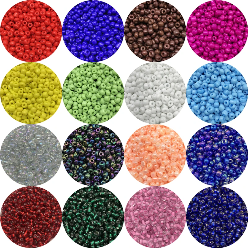 Glass Seed Beads For DIY Bracelet Necklace Jewelry Earring  Making 200pcs/4mm 