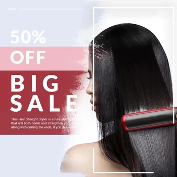 

Hair Straight Styler Multifunctional Hair Straightener Dual-Purpose Straight Hair Comb Straight Clips Straight Electric Straight