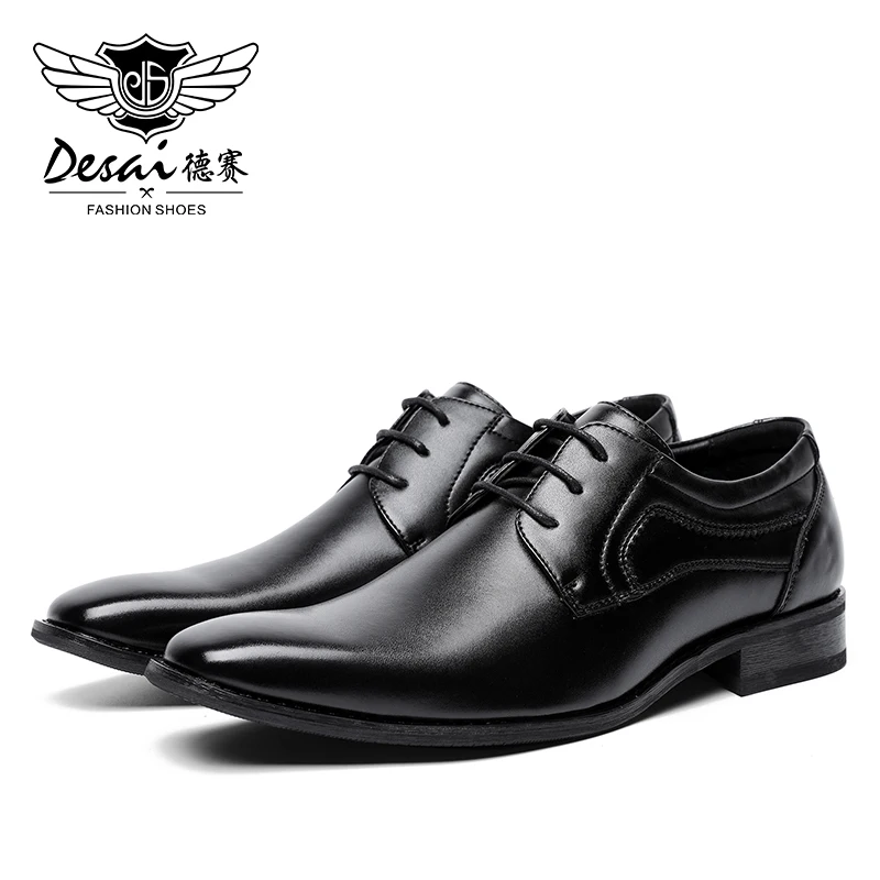 

DESAI 2019 Made In China Double Monk Strap Slip on Loafer Leather Valentine Work Shoes for Men