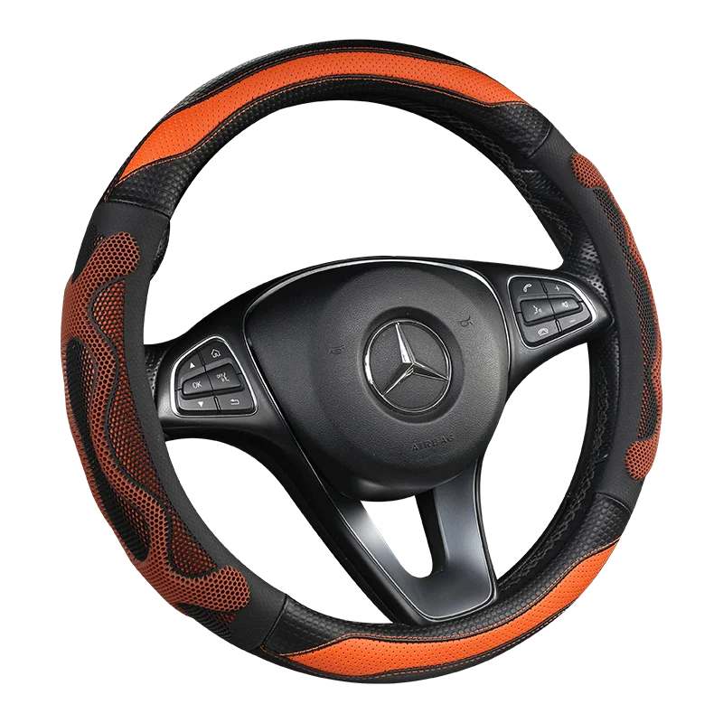 Углеродное волокно автомобиля кожаный чехол рулевого колеса автомобиля для Opel Antara 2007-2013 - Название цвета: 1840-o
