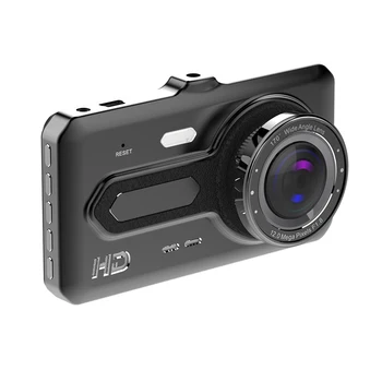

Car DVR 4inch1080P Touch Screen Driving Recorder Dual Lens Driving Video Driving Recorder Multi-Language Switching Nightshot