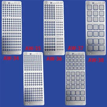 

Metal Etched Sheet Screw Cover Detail Part Photo Etch for MG RG HG Gundam Model Kit Modification Accessories