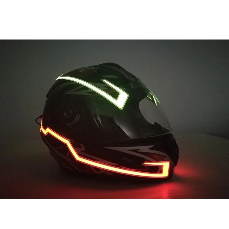 Мотоциклетный шлем EL холодный свет Mod комплект Tron шлемы режим ночного времени езда световые сигналы огни полосы бар DIY