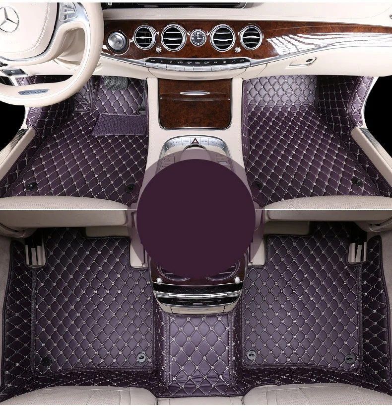 Кожаный Автомобильный Коврик для mercedes benz s-class w140 w220 w221 w222 s500 s600 s320 s350 s400 аксессуары