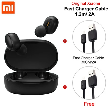 CN Add OriginalCable Xiaomi Redmi Airdots, Bluetooth наушники 5,0 TWS, DSP, активная шумоподавление, Спортивная гарнитура, гарнитура, управление ии, с микрофоном - Цвет: CN Add OriginalCable
