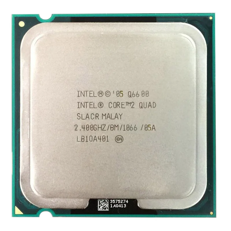 Процессор Intel core 2 quad Q6600 4 ГГц четырехъядерный FSB 1066 десктопный LGA 775 ЦПУ процессор