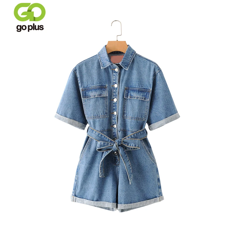 blue denim playsuit