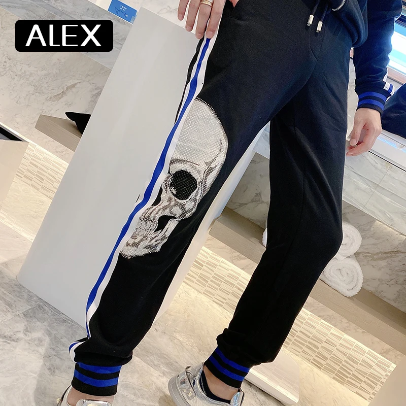 Alex Plein мужская одежда спортивный костюм Стразы в виде звезд и спортивная для пар