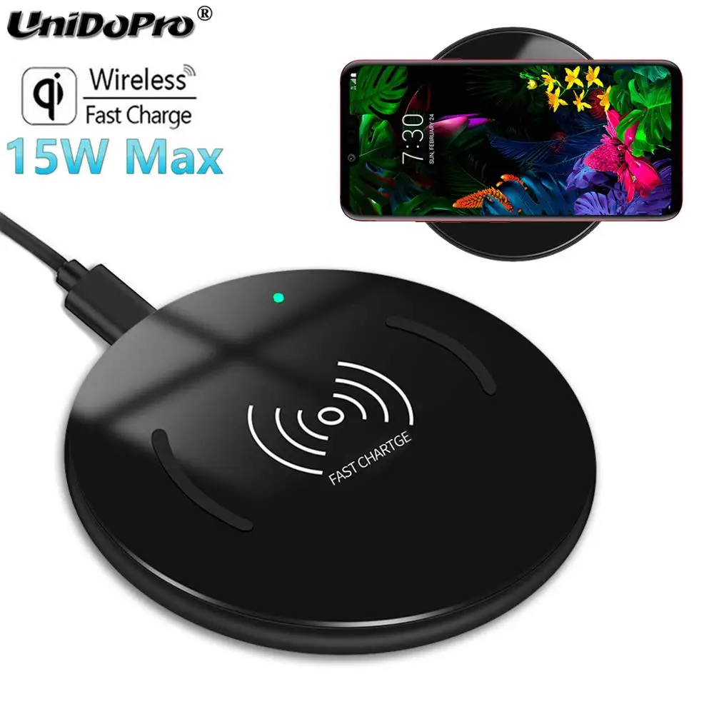 Qi 15w Fast Wireless Charger For Lg G8s/g8/g7+/g6 Thinq Phone Charging
