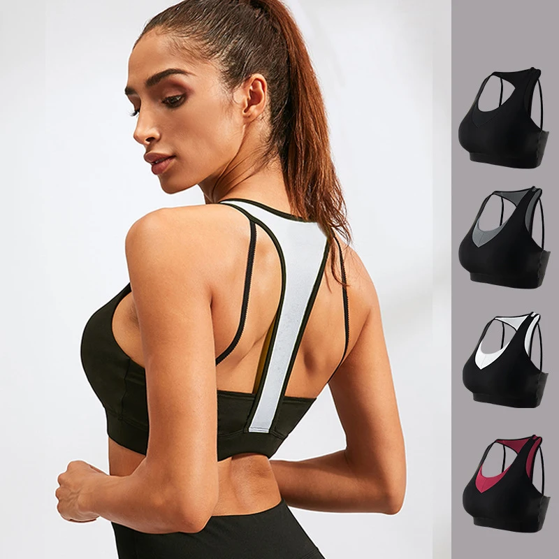 

Sports Bra for Women Gym Fitness Crop Top Padded Push Up Bras High Impact Bralette Workout Brassiere Yoga Clothes Bodice Sexy