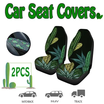 

Cactus Style Universal Car Front Seat Cover Interior Decor Printing Fashion Patterns Auto full Cushion Fit For All Cars