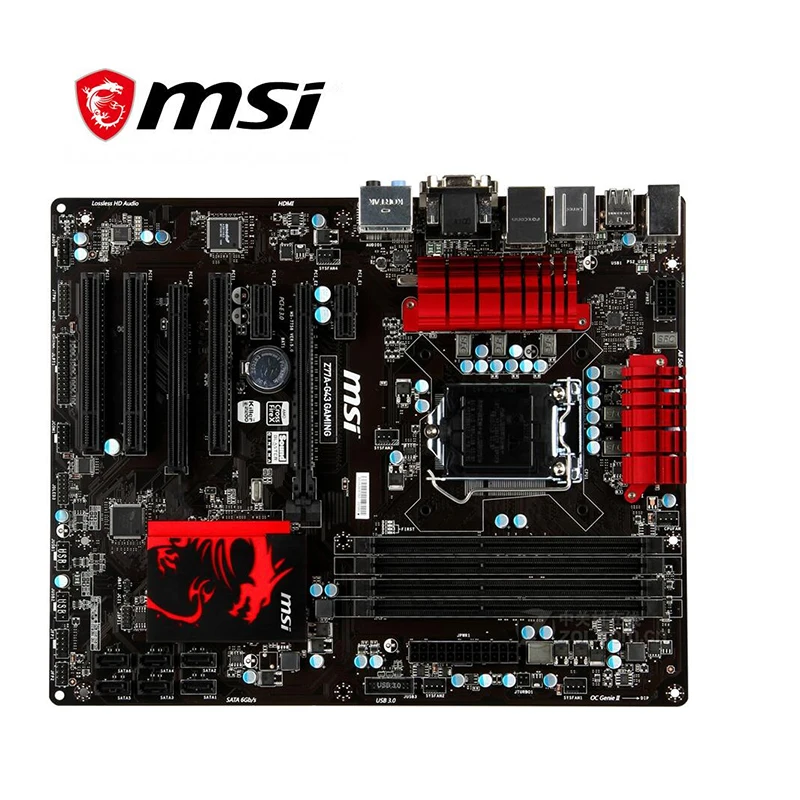 Для MSI Z77A-G43 игровой компьютер USB3.0 SATA III материнская плата LGA 1155 DDR3 для Intel Z77 Z77M