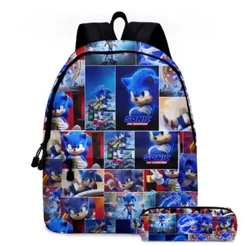 

New Hot Kids Baby Girls Boys Sonic Schoolbag Children Cartoon Bookbag Toys Gifts School Bags