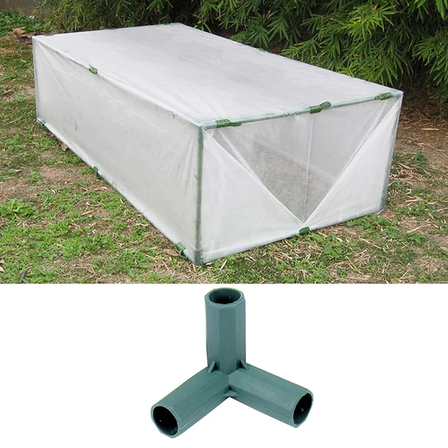11 Mm -Es Pe Üvegházhatású Keret Vesszőképítő Csatlakozó Illeszkedés Derékszög 3 4 Út Keresztező, Stabil Tartó Nagy Teherbírású Kerti Szerszám 10Db - Image 2